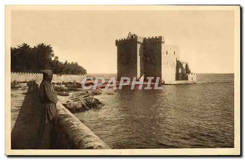 Cartes postales Abbaye De N D De Lerins Ile Saint Honorat Moine Monastere fortifie