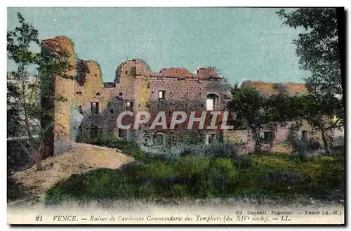 Cartes postales Vence Ruines De l&#39Ancienne Commanderie Des Templiers