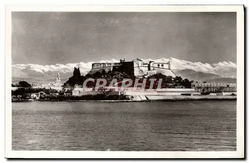 Moderne Karte Antibes Le Fort Carre Et La Chaine Des Alpes