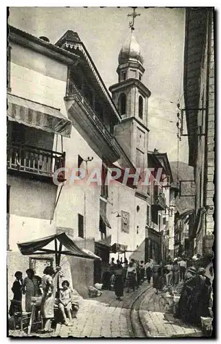 Cartes postales moderne Saint Martin Vesubie Vieille Rue L&#39Eglise