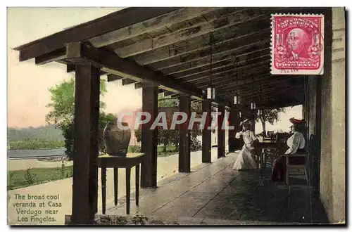 Cartes postales The Broad Cool Veranda At Casa Verdugo Near Los Angeles