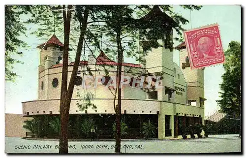 Cartes postales Scenic Railway Building Idora Park Oakland Cal