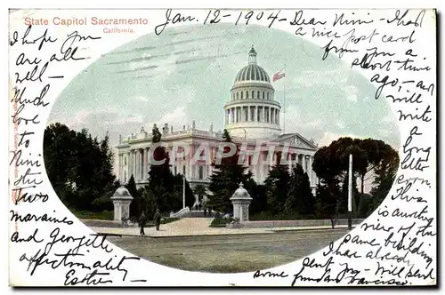 Ansichtskarte AK State Capitol Sacrameno California