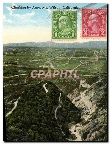 Cartes postales Climbing By Auto Mt Wilson California