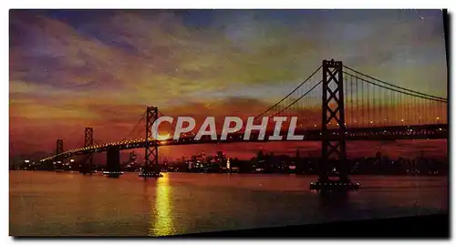Cartes postales moderne Sunset San Francisco Bay Bridge California