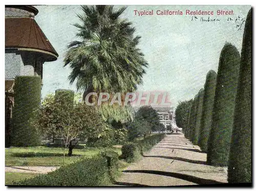 Cartes postales Typical California Residence Street