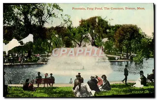 Cartes postales Fountain Frog Pond The Common Boston Mass