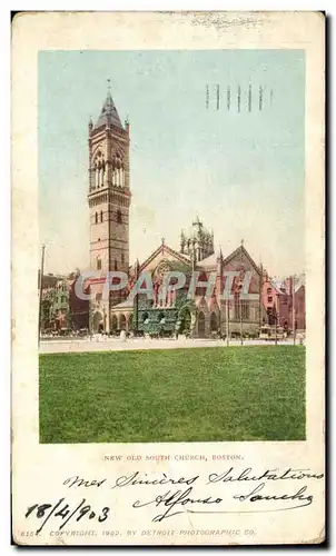 Cartes postales New Old south Church Boston