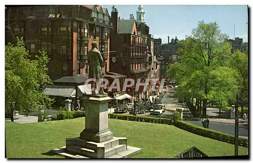 Cartes postales moderne Park Street Boston Mass As Seen The Foot Of The State House Beacon&#39s street