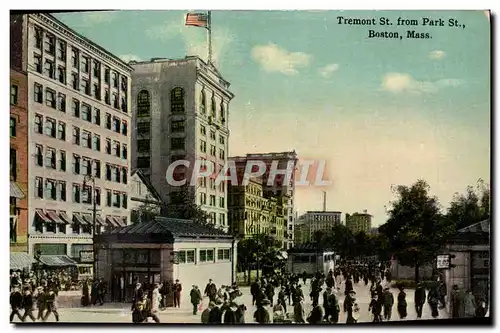 Cartes postales Tremont St From Park St Boston Mass