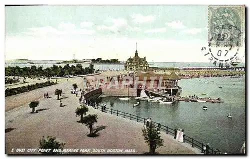 Ansichtskarte AK City Point And Marine Park South Boston Mass
