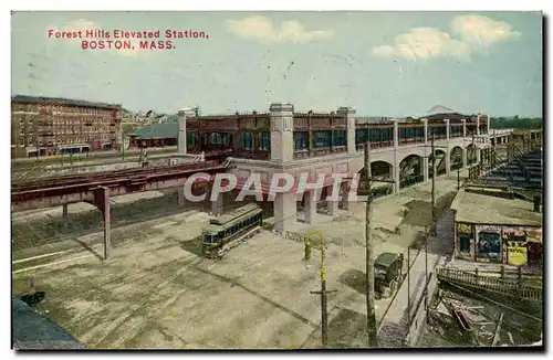 Cartes postales Forest Hills Elevard Station Boston Mass