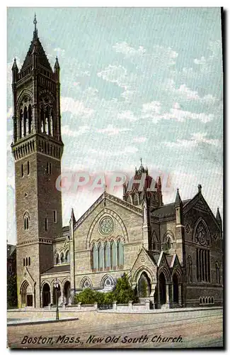 Cartes postales Boston Mass New Old South Church