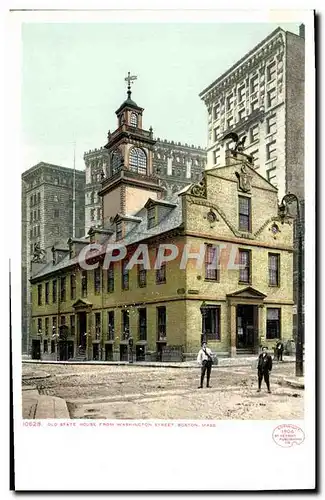 Cartes postales Old State house from Washington Street Boston Mass
