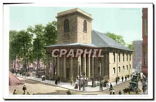 Cartes postales Boston Mass King&#39s chapel