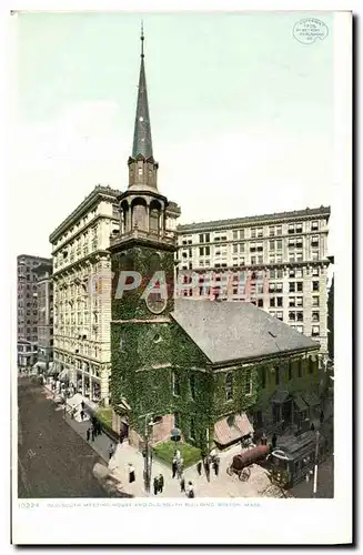 Ansichtskarte AK Boston Mass Old south meeting house and old south building