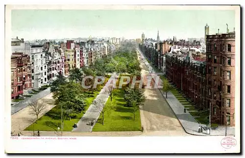 Ansichtskarte AK Commonwealth Avenue Boston Mass