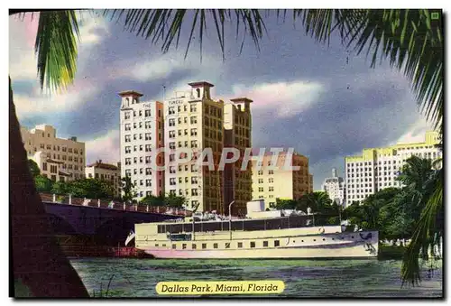 Cartes postales Dallas Park Miami Florida Bateau