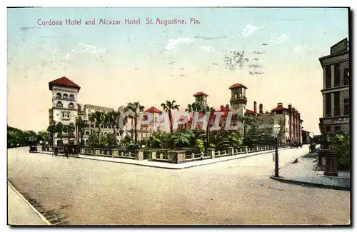 Cartes postales Cordova Hotel and Alcazer Hotel St Augustine Fla