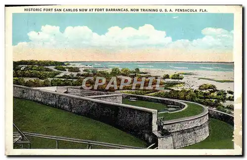 Ansichtskarte AK Historic Fort San Carlos Now At Fort Barancas Now Training U S a Pensacola Fla