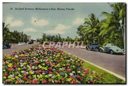 Cartes postales Brickell Avenue Millionaire&#39s Row Miami Florida