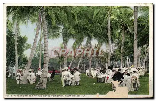 Ansichtskarte AK Afternoon Tea At The royal Poinciana Palm Beach Fla