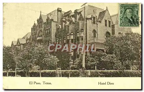 Cartes postales El Paso Texas Hotel Dieu