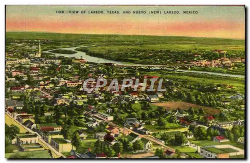 Cartes postales View Of Laredo Texas And Nuevo Laredo Mexico