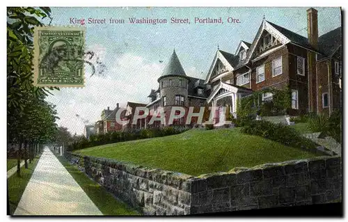 Cartes postales King Street From Washington Street Portland Ore