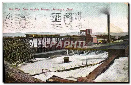 Cartes postales The High Line Washde Smelter Anaconda Mont