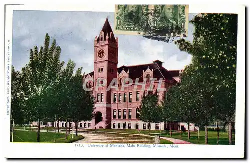 Ansichtskarte AK University Of Montana Main Building Missoula Mont