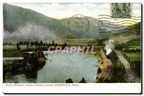 Cartes postales From Marshall Grade Looking Towards Missoula Mont