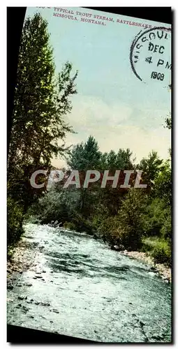 Cartes postales Typical Trout Stream Rattlesnaee Missoula Montana
