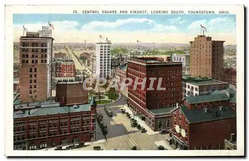Cartes postales Central Square and Viaduct Looking South Youngstown Ohio