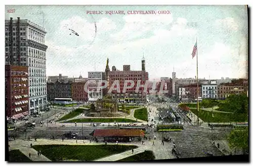 Ansichtskarte AK Public Square Cleveland Ohio