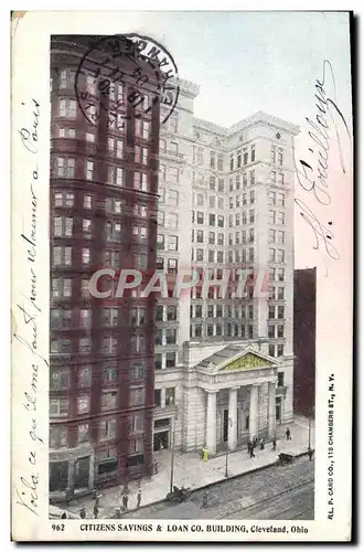 Cartes postales Citizens Savings Loan Co Building Cleveland Ohio