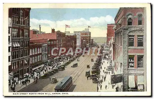 Cartes postales Main Street North From Mill Akron Ohio