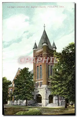 Cartes postales Ashland Ave Baptist Church Toledo Ohio