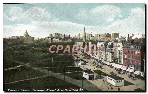 Ansichtskarte AK Boston Mass Tromont Street From Boylston St