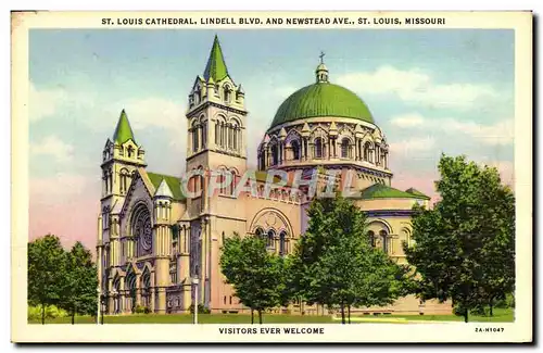 Cartes postales St Louis Cathedral Lindell Blvd And Newstead Ave St Louis Missouri