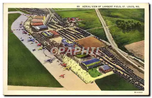 Cartes postales Aerial View Of Lambert Field St Louis Mo Avions