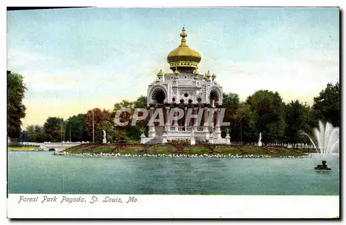Cartes postales Forest Park Pagoda St Louis