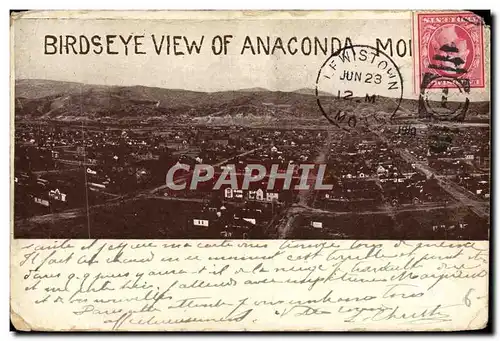 Cartes postales Birdseye View of Anaconda
