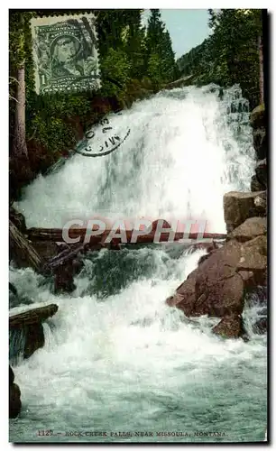 Ansichtskarte AK Rock Creek Falls Near Missoula Montana