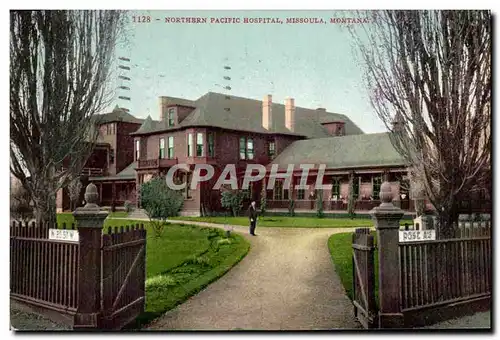 Ansichtskarte AK Northern Pacific Hospital Missoula Montana