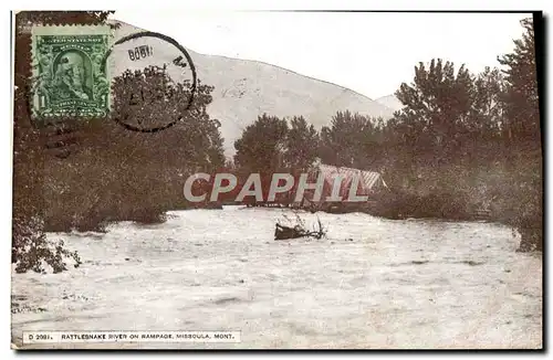 Ansichtskarte AK Rattlesnake River On rampage Missoula Montana