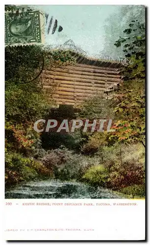 Cartes postales Rustic Bridge Point defiance Park Tacoma Washington