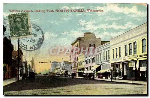 Cartes postales Yakima Avenue Looking West North Yakima Washington