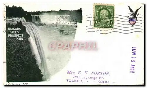Cartes postales Niagara Falls Prospect Point Aigle
