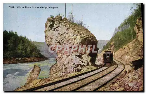 Cartes postales Giant Rock in the Gorge Niagara